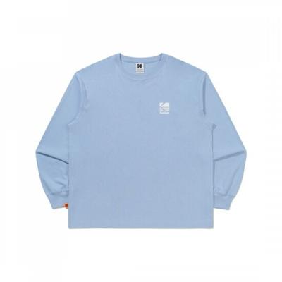 Kodak Apparel EssenTial Big Logo Long Sleeve T shirT Sky Blue K6323lrl36sbl