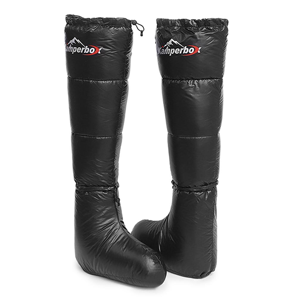 Winter Down Booties Socks Warm Soft Windproof Long Sleeping