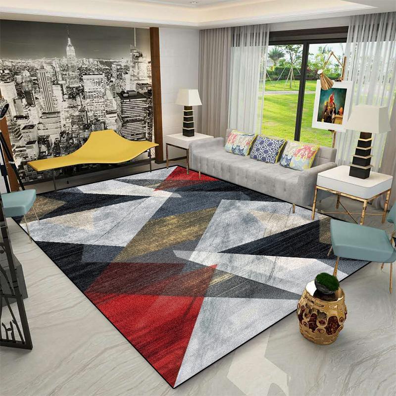 Modern Luxury Geometric Carpet Decoration Living Room Large Size Rug Home Sofa 200x300 Cm Area Rugs Bedroom Bedside Non-slip Mat