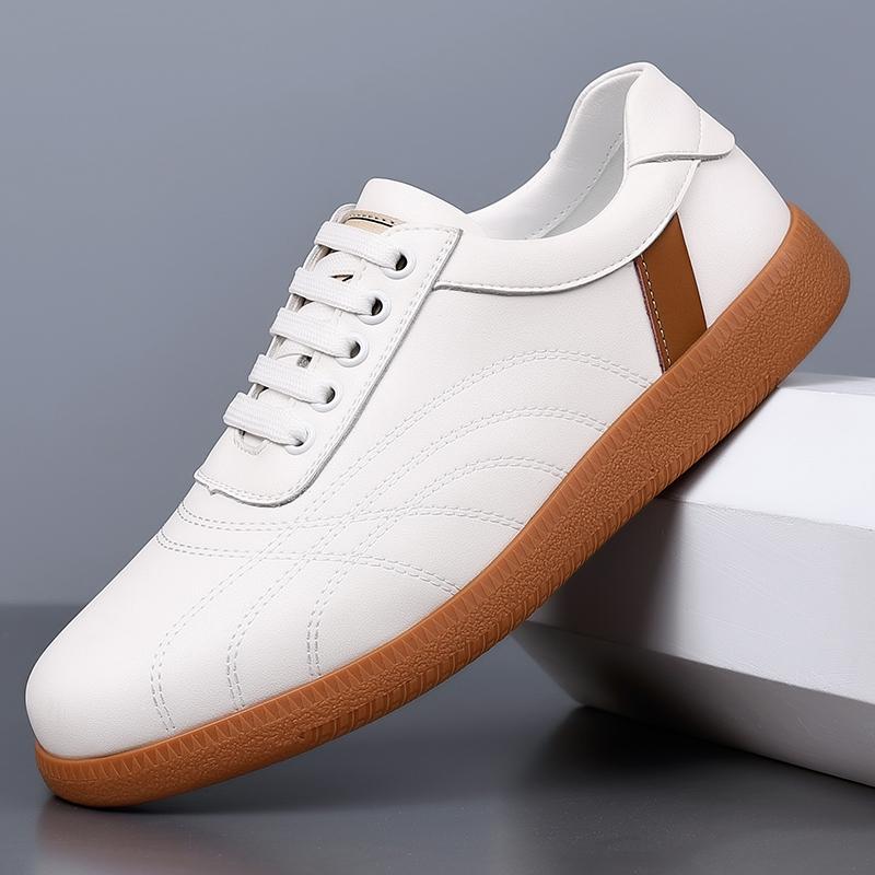 Fashion New Leisure Walk Men Tenis Masculino Spring Autumn Walking Sneakers Handmade Male Leather Sports Shoes Non-Slip Treking Footwear