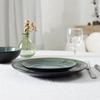 Elia Ceramic Plate, Green, Diameter 27 Cm, Retro Style