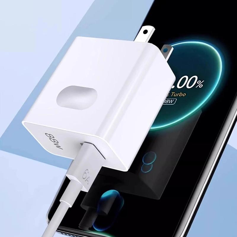 For  Universal Fast Charger Max 88W SuperCharge Support PD QC Quick Charge For Mate60 Pro+ P50 Pro EU US UK Plug And Cable