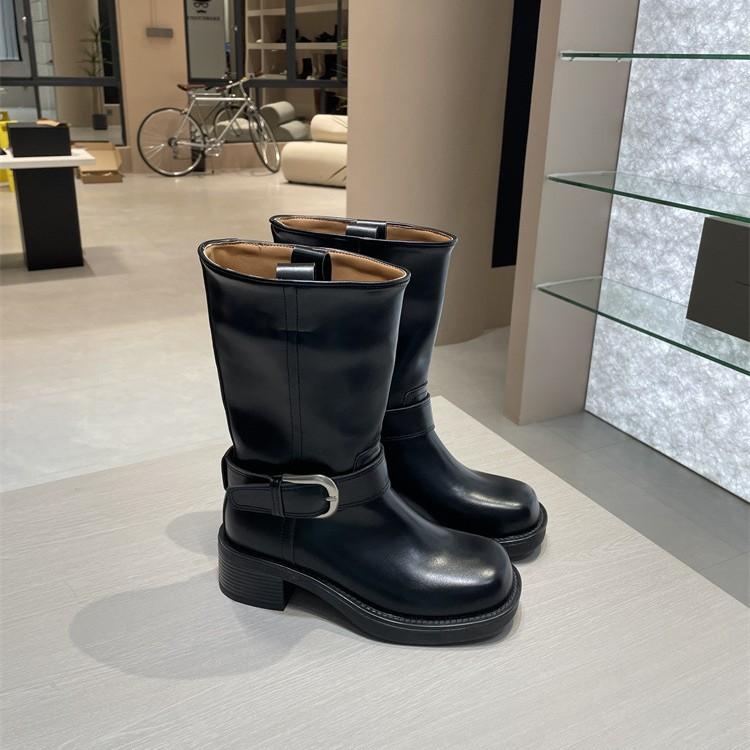 Fashion 2025 Women Long Boots Thick Sole Ladies Zipper Knight Flats Heel Boots Fashion Knee-high Boots Keep Warm Plush Winter Shoes