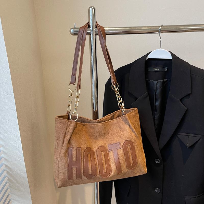 Big Bag Women's Large Capacity 2025 New Autumn College Students Class Shoulder Bag Personalized Commuting Tote Big Bag