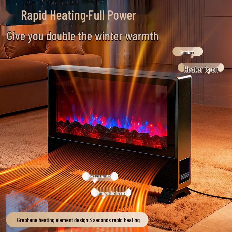 

Камин-обогреватель в европейском стиле с 3D пламенем, голосовым управлением и энергосберегающим теплым воздухом 600+ units