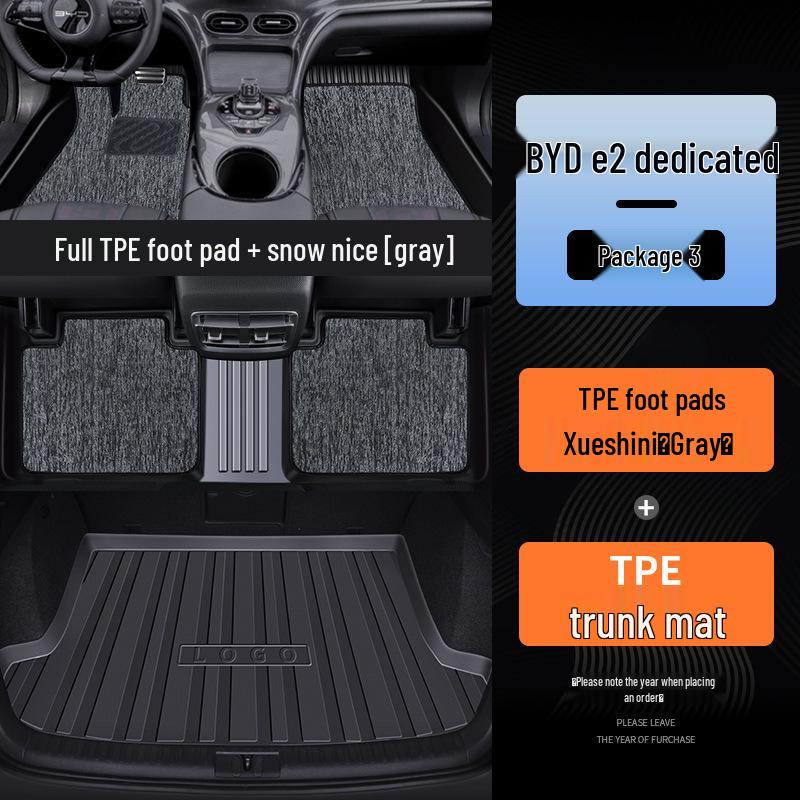 BYD e2 Luxury TPE Floor Mat - Full Coverage for Single Driver's Seat (24 Model)