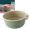 Double Layer Drainer Basket Multifunctional Fruit Vegetable Washing Bowl Kitchen Colander Bowl