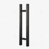 Modern Stylish Durable Iron Door Handles Long Stainless Steel Front Entry for Hotel/Mall/Office Use 1 Year Warranty Easy