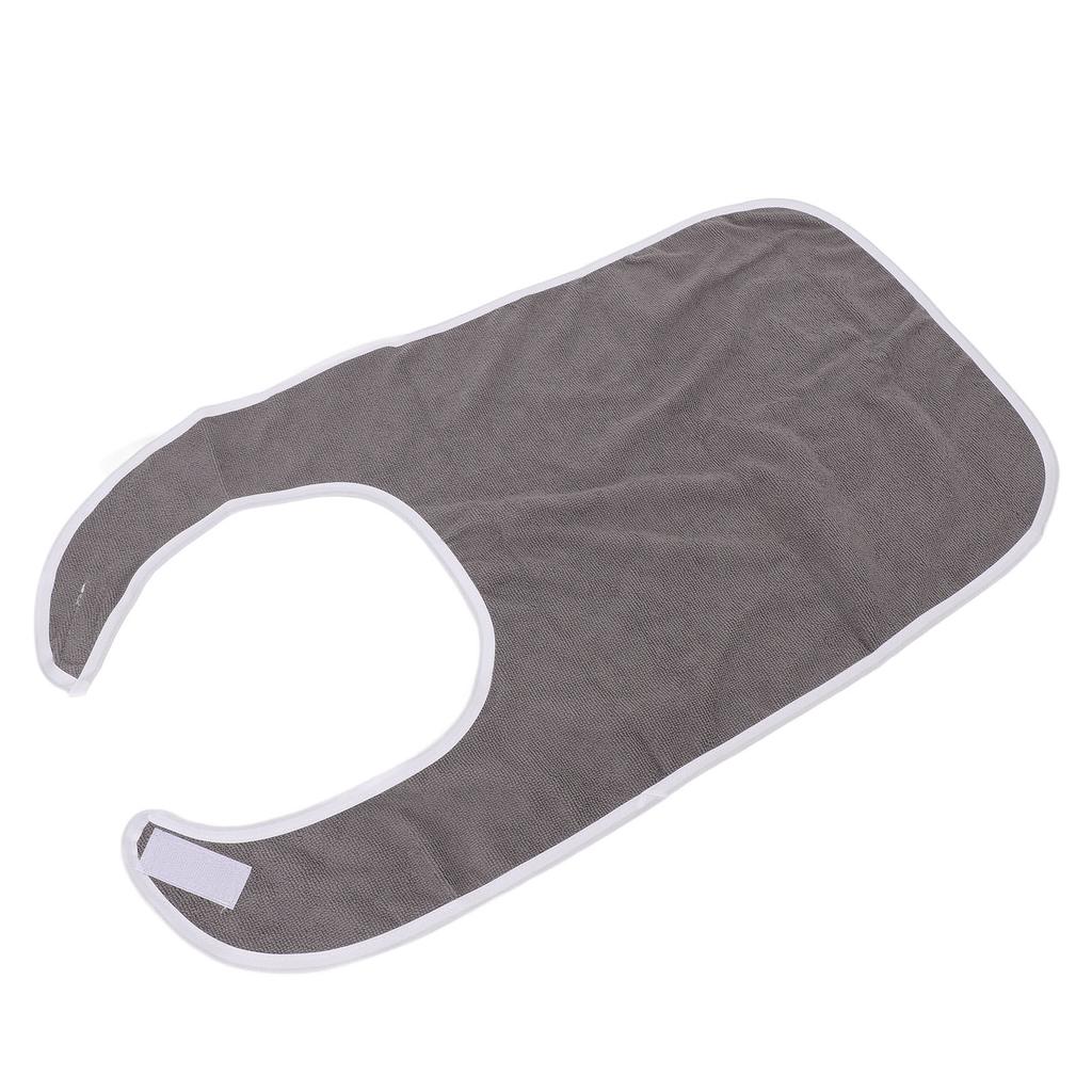 Dorosły śliniaczek regulowany na rzep, nadający się do prania w pralce, ochraniacz na ubrania dla seniorów do jedzenia