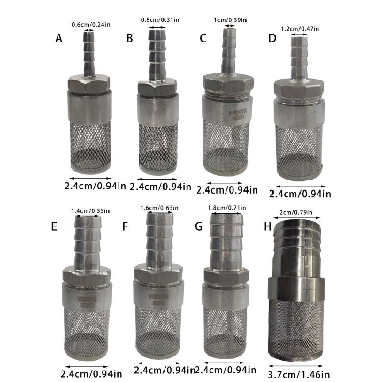 Garden Irrigation Car Washing Aquariums Filter Water Pump Filtering Apparatus Stainless steels Meshes Strainer Easy to Use