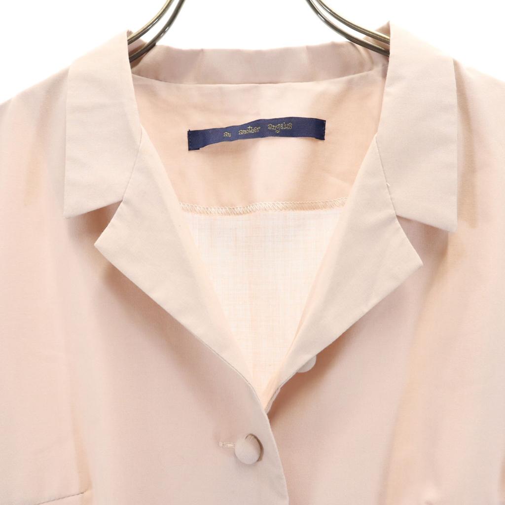 an another angelus Short sleeve Open color Long dress F Beige Women Used