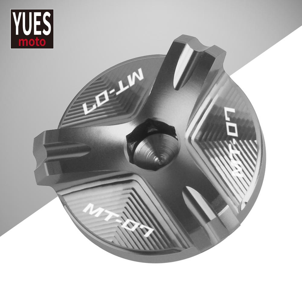 Motorcycle CNC Engine Oil Filler Cup Plug Cover Cap Screw For YAMAHA MT07 MT 07 2014 2015 2016 2017 2018