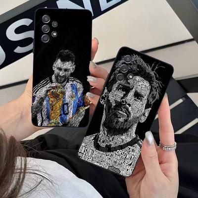 Coque de téléphone M-Messi Le Plus Grand de Tous les Temps pour Samsung Galaxy A20,21s,22,31,32,52,71,80,A91,5G Coque Colorée Smartphone Jolie
