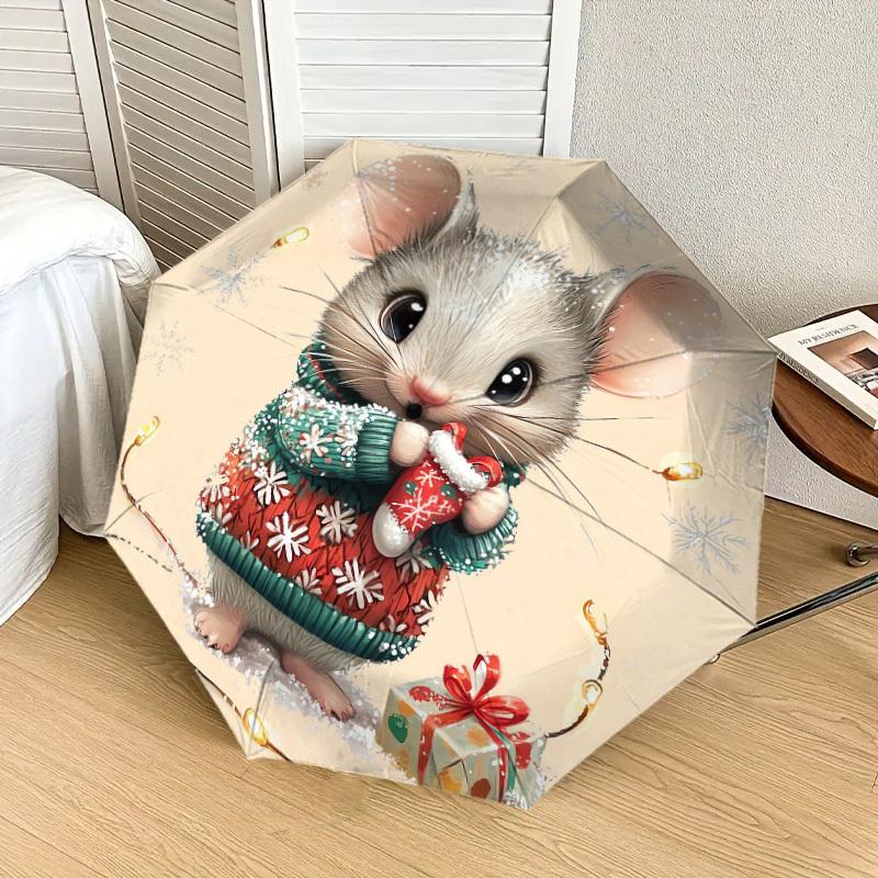 1pc mouse gift Pattern Umbrella Design Automatic Opening and Closing Umbrella, High-quality Travel Umbrella, Lightweight and Portable, -27