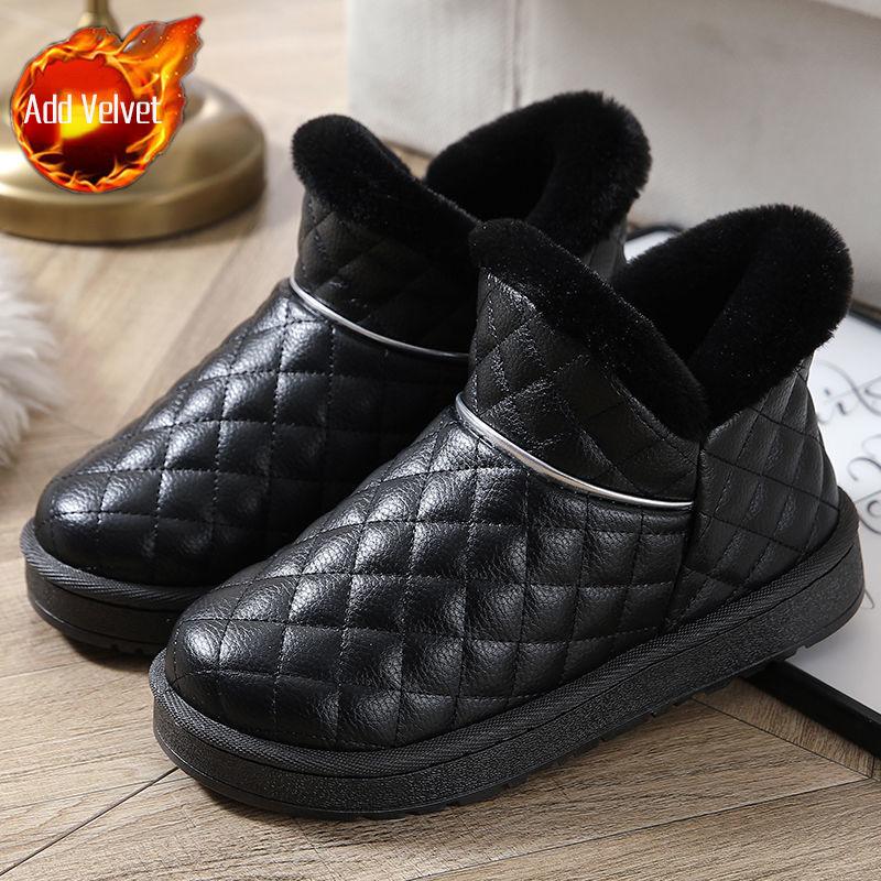 Fashion Flat Round Toe Women's Snow Boots Waterproof Ladies Shoes on Promotion 2025 New in Ankle Winter Novelty Y2k Hot Footwear Sale