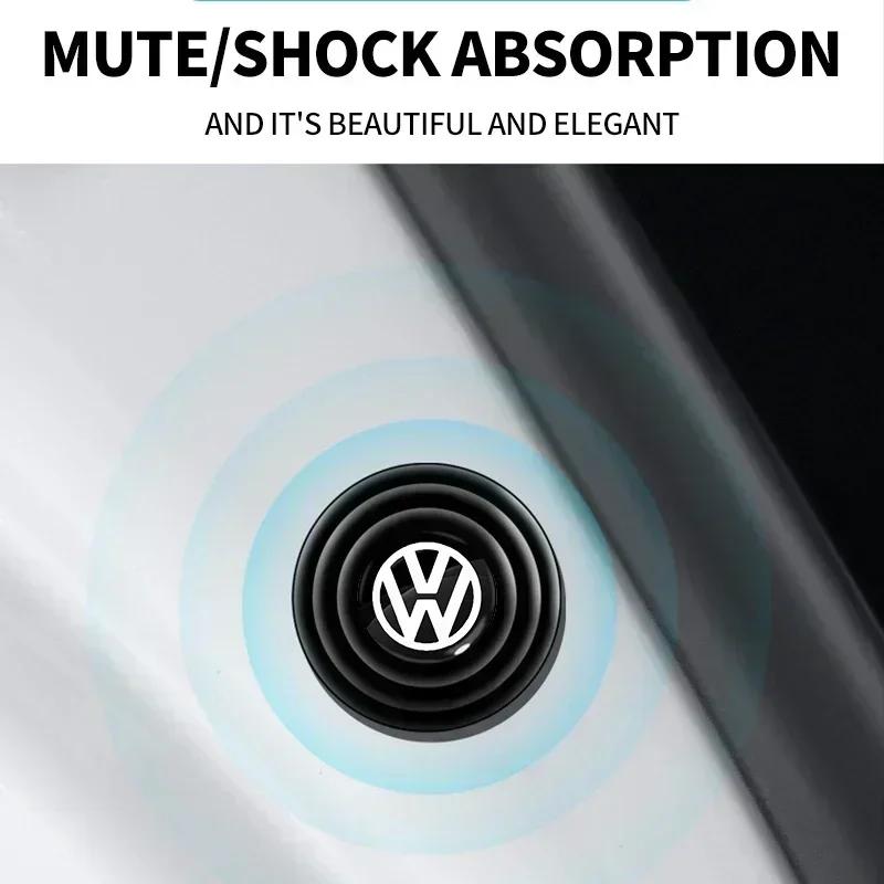 For VW 1/2/4Pcs Car Door Absorber Shockproof Anti Noise Pad Buffer Gasket For VW GTI Polo Golf Passat Tiguan Arteon Touareg Taigo Caddy
