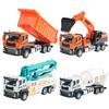 Crane Excavator Mixer Truck Engineering Vehicle Model With Inertia Alloy Construction For Kids Play And Collecting