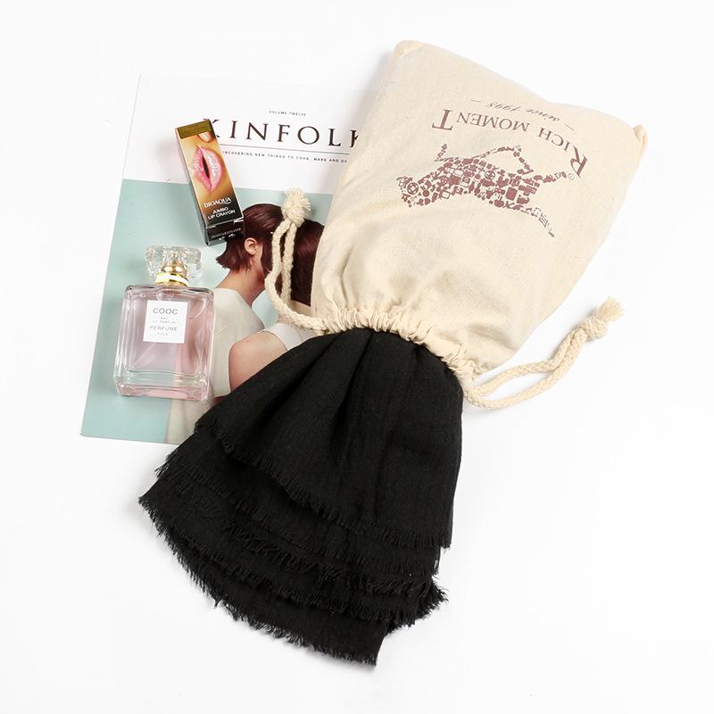 Big Red Po Cotton And Linen Scarf Desert Sunscreen Shawl Seaside Travel Beach Lady Decoration Cotton Scarf Women Luxury