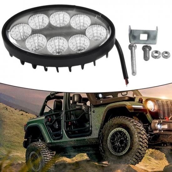 1x 24W 6000K Oval LED Work Lamp Fog Light Truck OffRoad Tractor Flood Beam