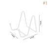 Iron Art Magazine Display Stand for Single Plate Bowl Picture Frame Tabletop Dish Rack for Office Desk