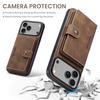 Retro Magnetic Leather Case for iPhone 17 Pro Max Air 16 Plus 16E 15 14 13 Mini 12 11Pro Detachable Card Slot Wallet Stand Cover
