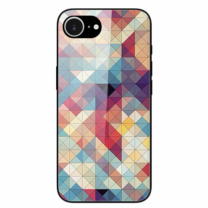 For iPhone 16E 2025 Case Black Bumper Tempered Glass Hard Phone Cases for iPhone16e 16e Back Cover for iPhoneSE SE 2025 Cool New