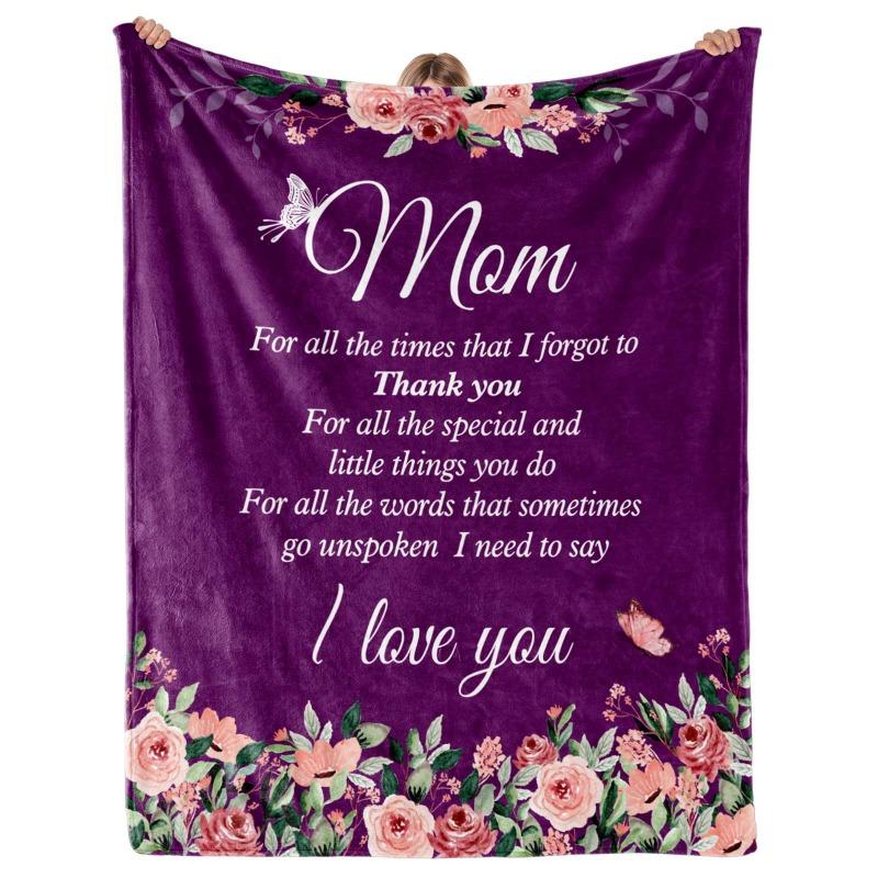 Blanket Flannel Cover Blanket Gift Blanket for Mom and Grandmother Birthday Christmas and New Year Gifts