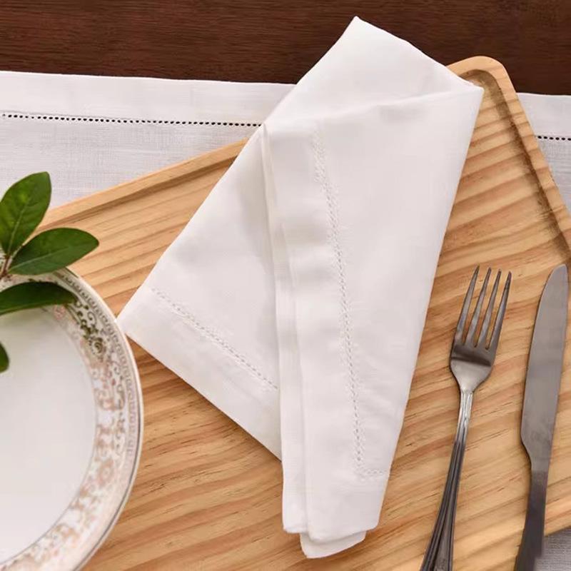 Cotton Linen Napkins & Tablecloths for Home, Restaurant, or Parties - Multi-size Options Available