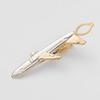 Two-Color Men's Fashion Tie Clip - Airplane & Musical Instrument Design