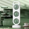 Portable USB Rechargeable High-Power Three-Blade Desktop Fan for Home and Outdoor Use