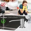 300ML Spülbecken Seifenspender Küche Edelstahl Hände Flüssigkeit Pumpe Flasche Schlauch für Küchenspüle und Schlauchset Anschluss an Seife