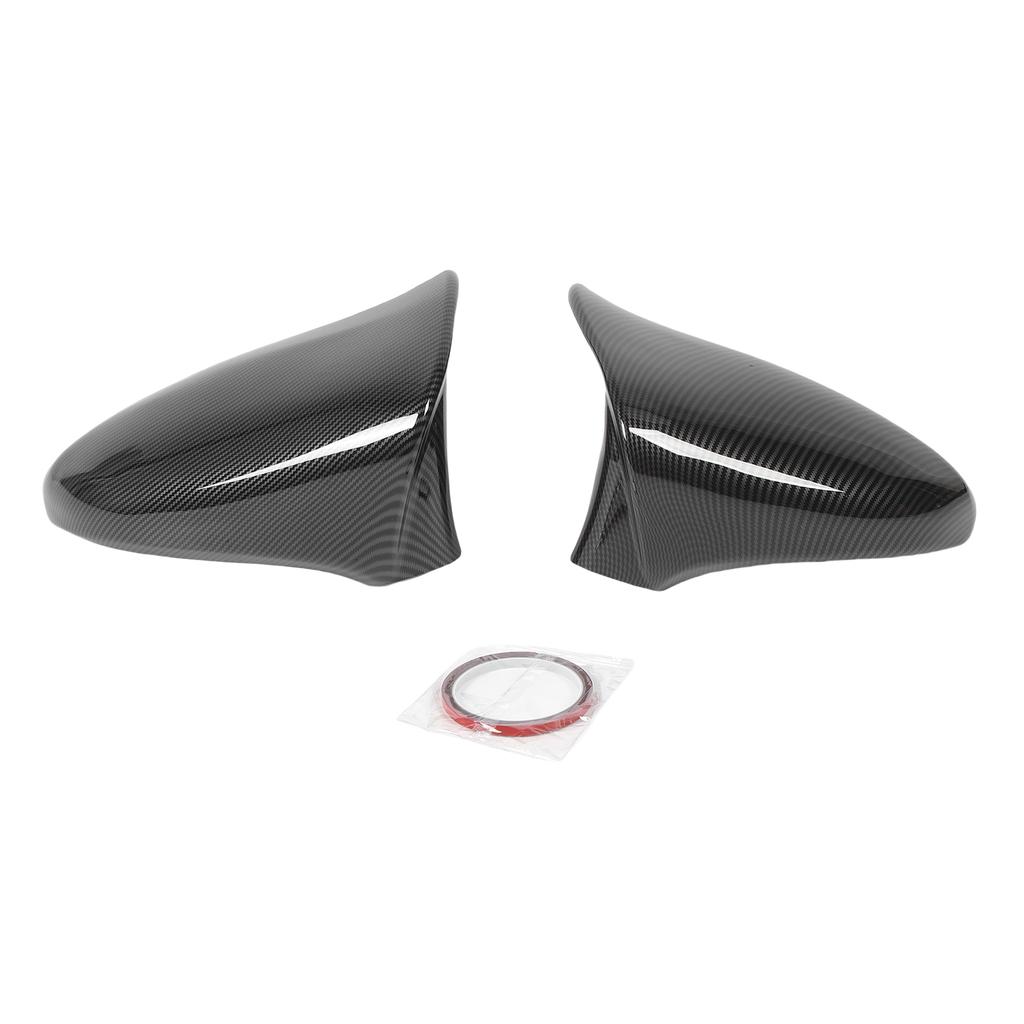 2PCS Car Rearview Mirror Cap Carbon Fiber Pattern Door Wing Rear View Mirror Cover Replacement for IS200 250 300 350 2014-2020