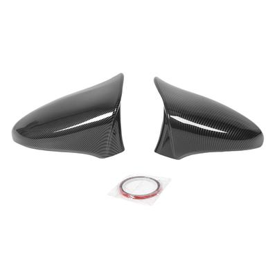 2PCS Rearview Mirror Cap Carbon Fiber Pattern Door Wing Rear View Mirror Cover Replacement for