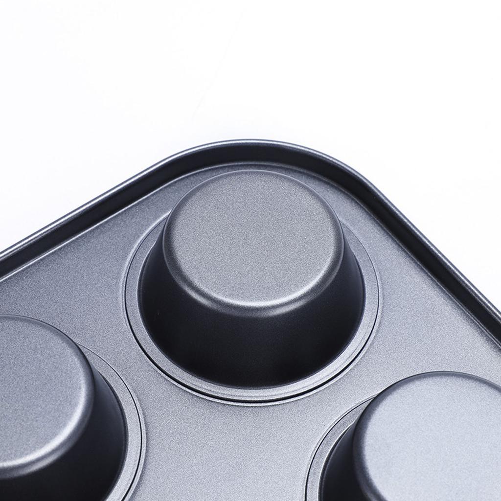 3Pcs 12 Holes Carbon Steel Baking Cake Mould 12 Cavity Nonstick Round Cupcake Mold Muffin Cupcake Egg Tart Tray Baking