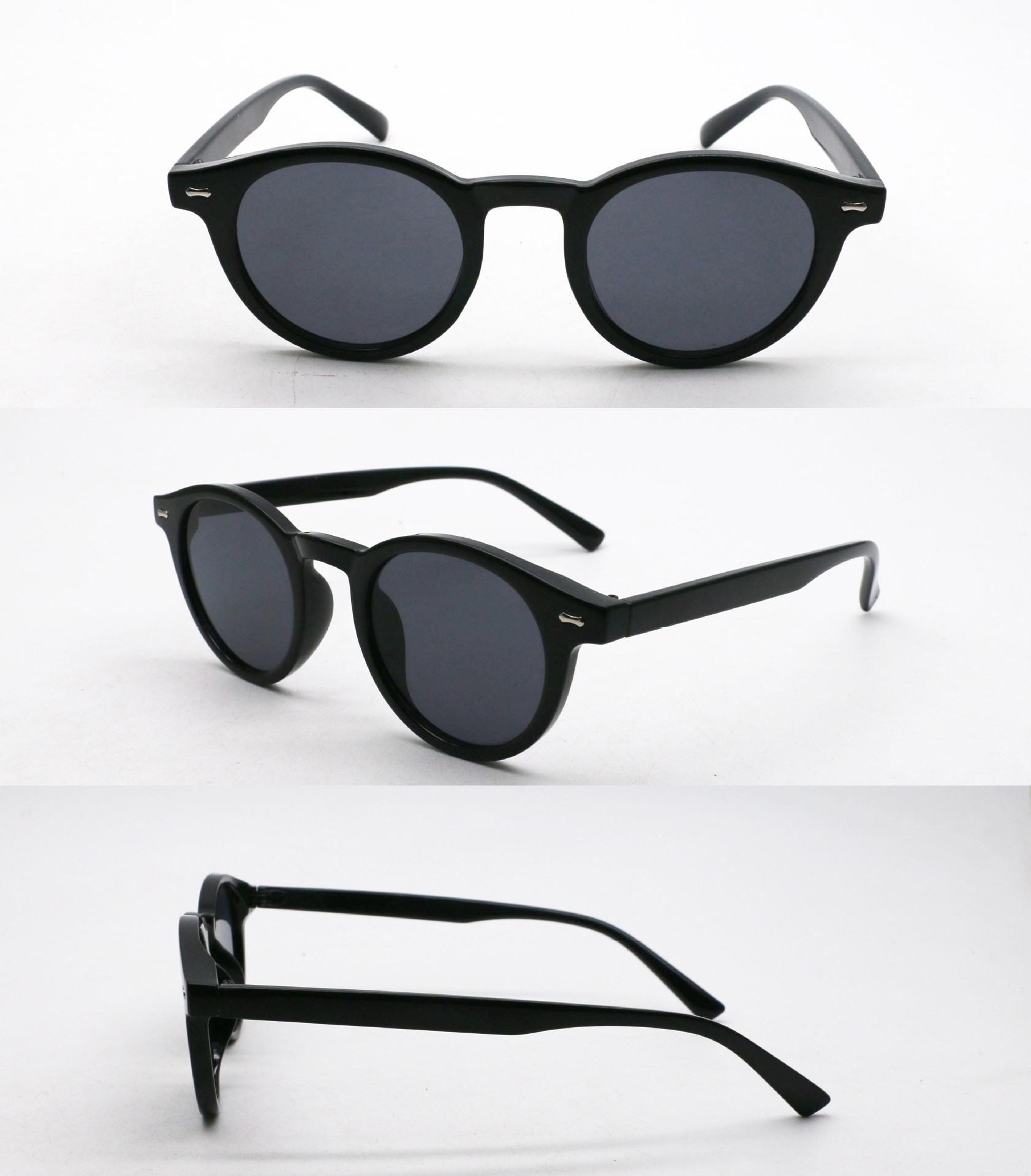 

Сонцезахисні окуляри Rice Nail з ретро круглою оправою та лінзами кольору океану - Модний унісекс стиль знаменитостей 2025