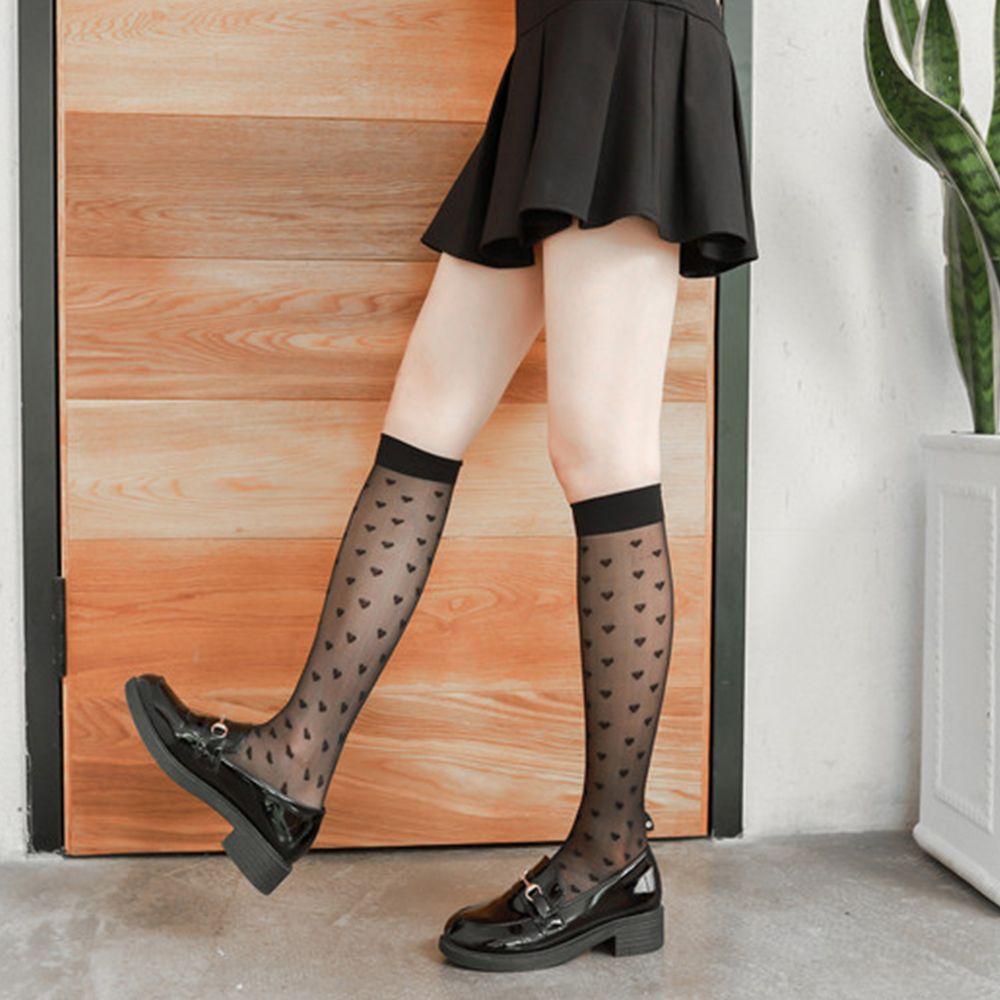 Accessories Girls Gift Love Heart Long Tube Hosiery Lolita Calf Socks Korean Style Women Stockings
