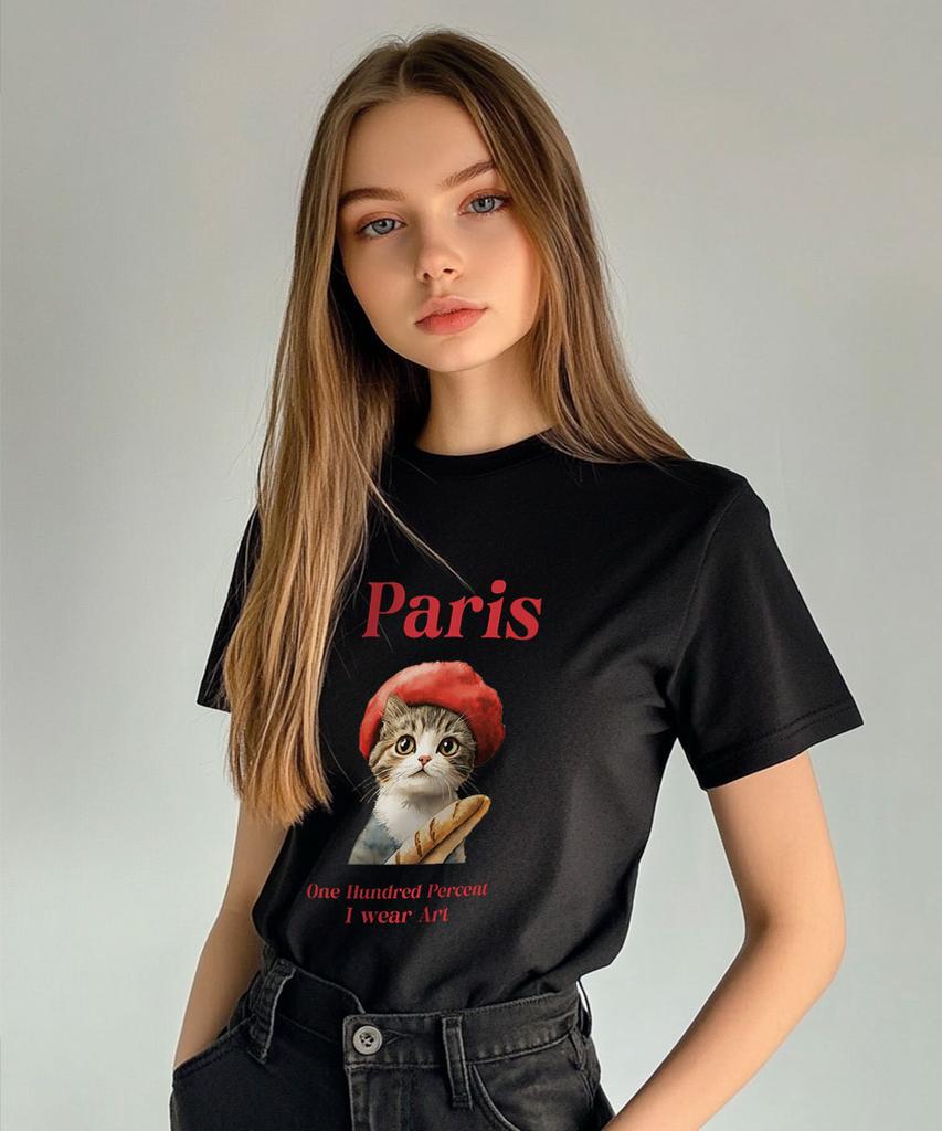 ONEHUNDREDPERCENT FOR WOMAN Ohpxharmonia4 Parisien Nyang Women'S Basic Short Sleeve T-Shirt