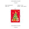 10pcs Merry Christmas Greeting Cards with Santa Claus And Snowman Custom Blank Cards for  Party Invitation New Year Gifts