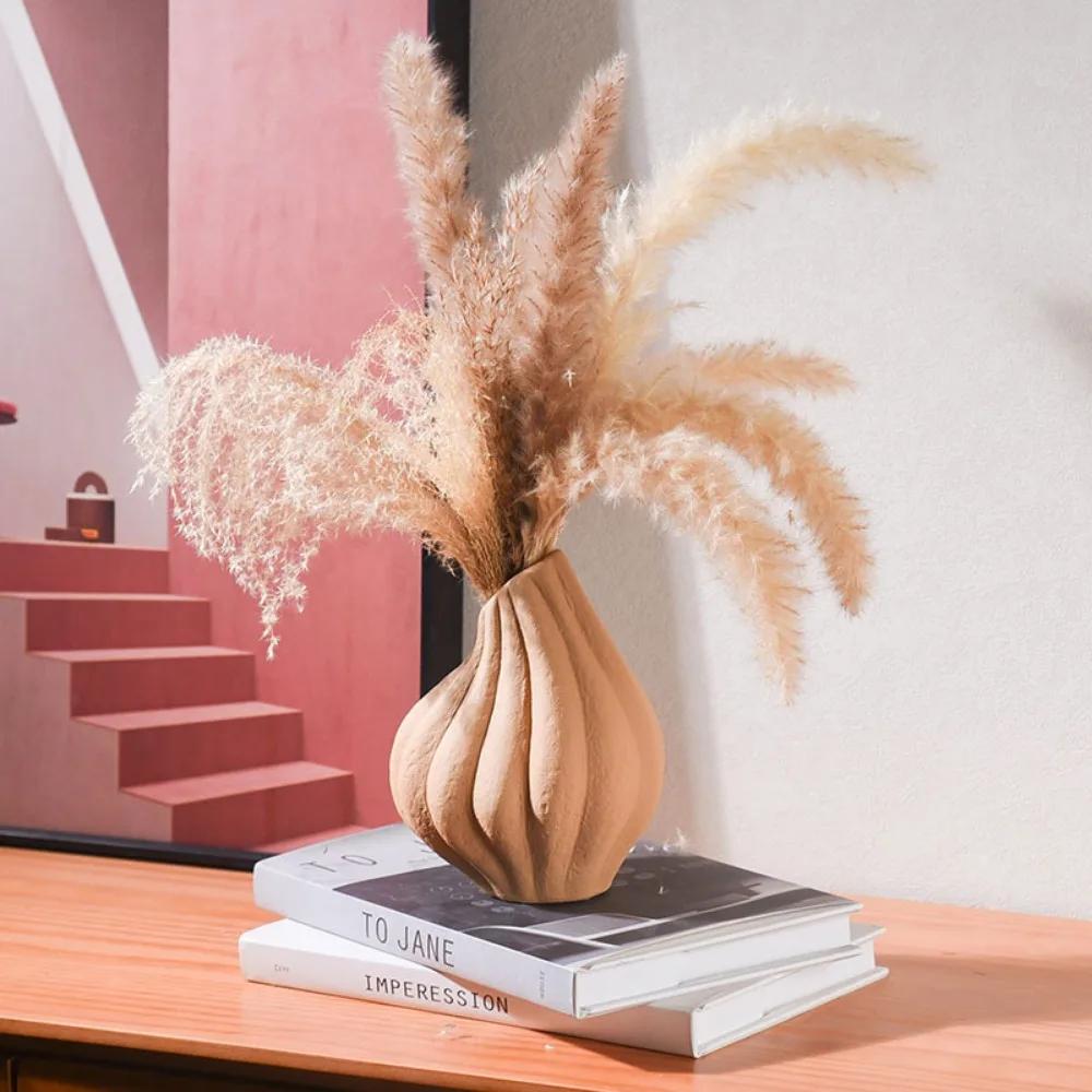 Nordic Ins Geometric Ceramic Vase Ornaments Living Room Bedroom Dining Table Flower Arrangement Art Vase Wedding Vase Decoration