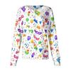 Women's Casual Long-sleeved Single-breasted Printed Protective Clothing Cardigan Top