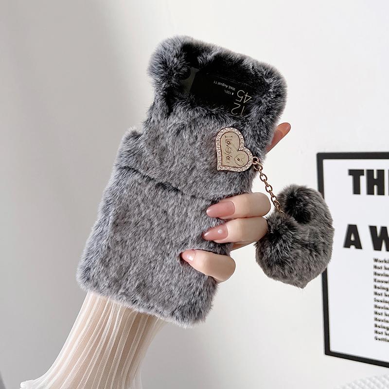 Custodia Peluche A Coniglio Per Oppo Reno 8 Pro+ 5G - Morbida, Viola, Con Orecchie 3D E Cristalli, Funzione Stand