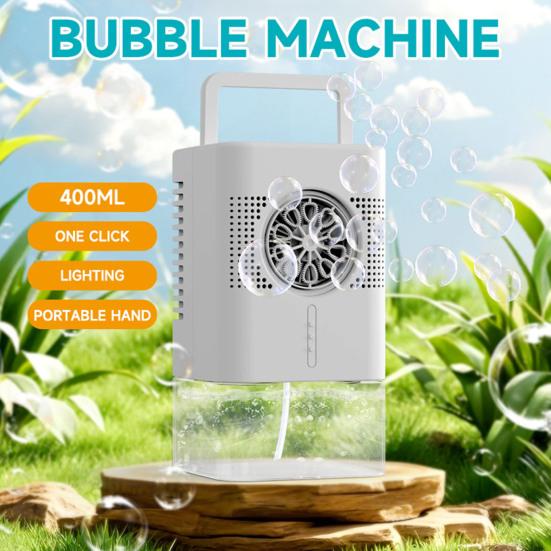 

Electric Bubble Machine Powerful Automatic Bubble Maker One-Click Operation Bubble Blower Children s Gift for Fun And Parties чорний