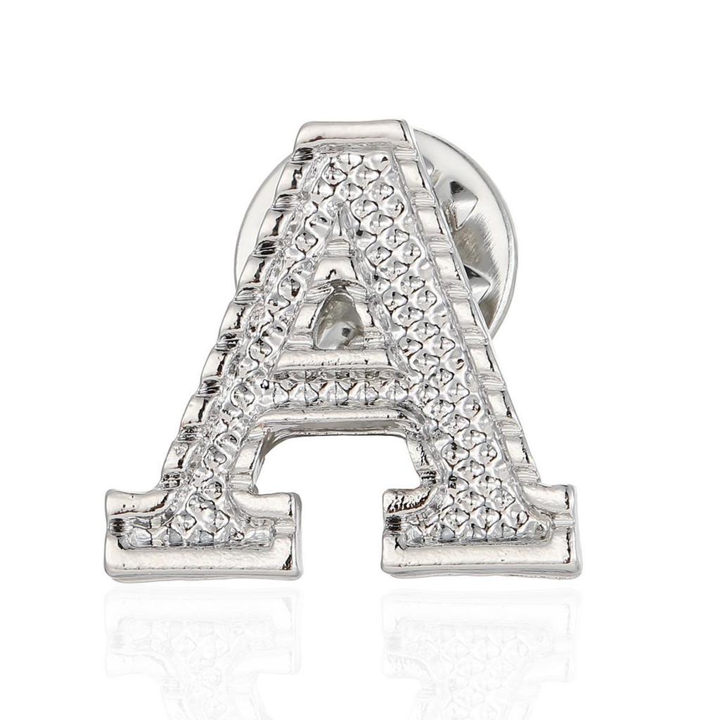 Luxury Alphabet Brooch: Elegant 26-Letter Fashion Pin to Secure Clothing in Style