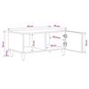 Coffee Table Brown 80 X 50 X 40 Cm Solid Mango Wood