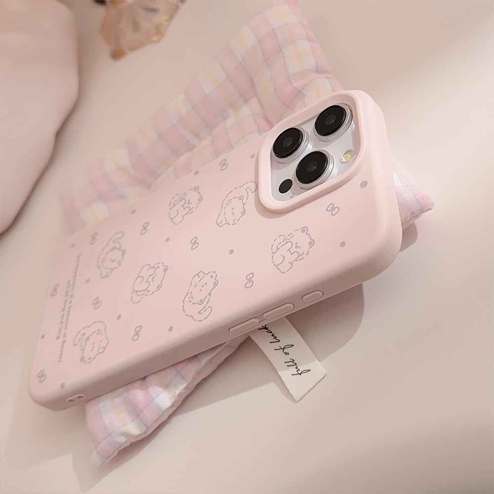Soft and Cute Cat Iphone16 Apple 17 Mobile Phone Case Cute Ins Style 13 Suitable for 15pro Max12 Soft