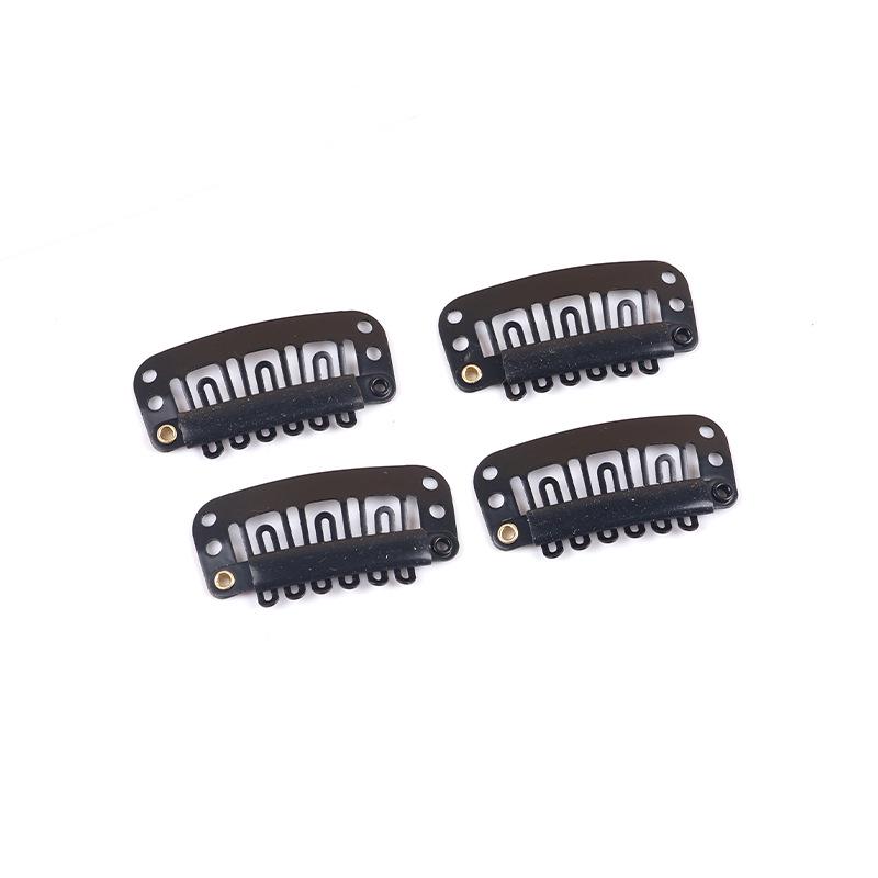 

In-Stock 6-Tooth U-Shaped Wig Clips for Hair Extensions and Bangs 6-tooth U-shape чёрный