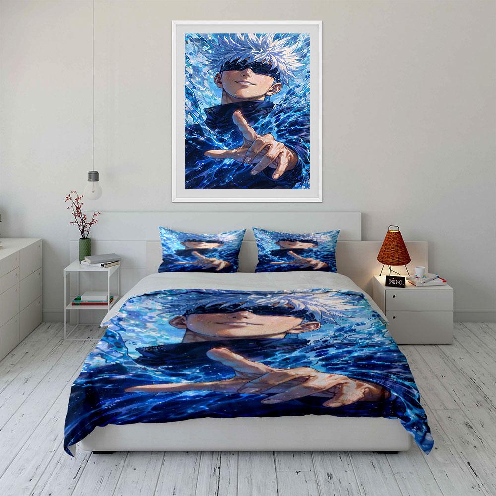 Character with White Hair. Bedding Sets Duvet Cover Sets Duvet Covers Pillowcases(1 * Duvet Cover 2 * Pillowcases Without Duvet Insert)