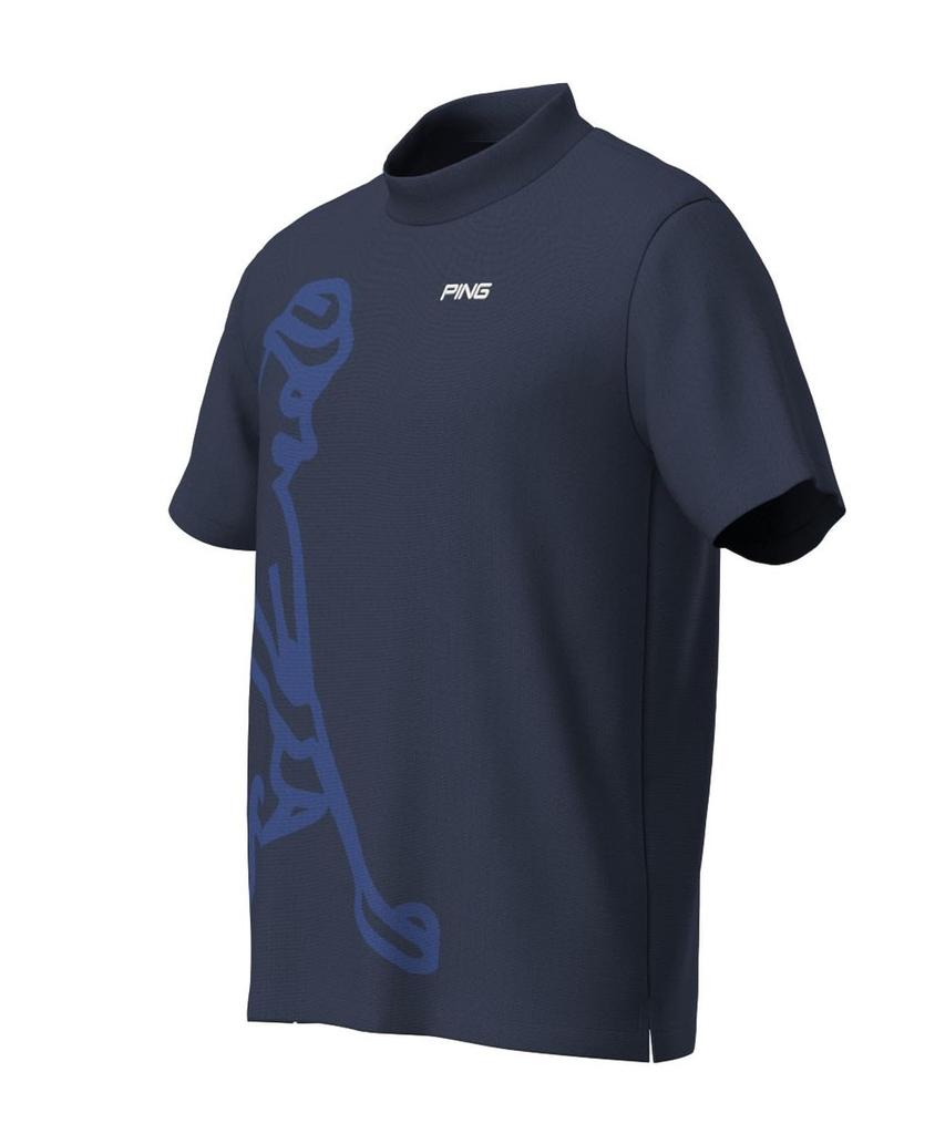 PING Apparel Men's Short Sleeve High Neck Sweater (Mr. PING Brand Logo) / Golf / 621-4275801 120_Navy M