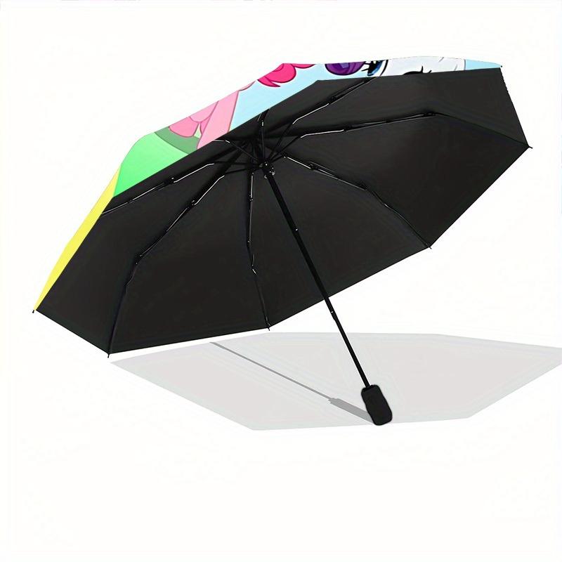1pc My Little Pony Automatic Umbrella 8-Bone Design Compact Gear for Outdoor Travel, Perfect Gift for Friends or Family yy280828172