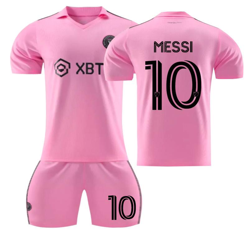 2324 Home Miami International Messi No. 10 jersey New away Major League football jersey Black powder original socks 16#